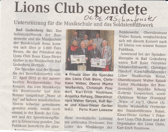 Artikel im Schaufenster vom 06.06.2012