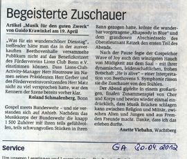 Artikel im General-Anzeiger vom 30. April 2012